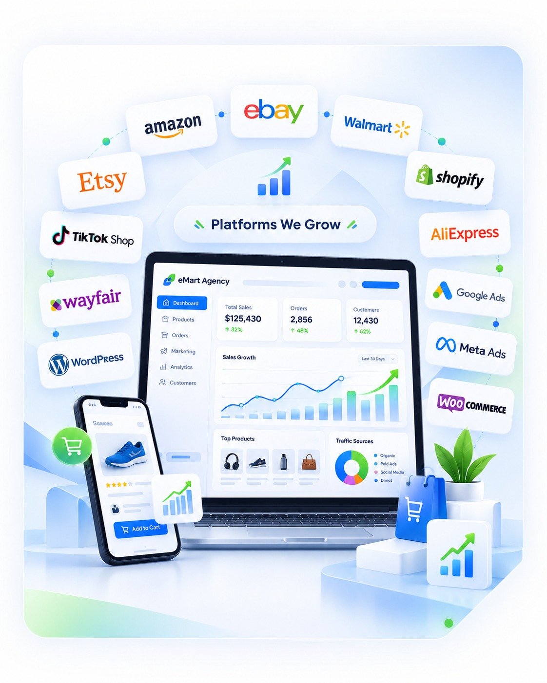 eMart Agency ecommerce, website development and digital marketing services